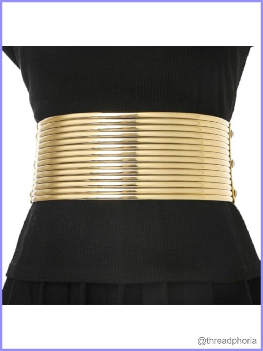 Wide Elastic Waist Belt Polyester Elasthane Rhinestone Sparkle Cummerbund
